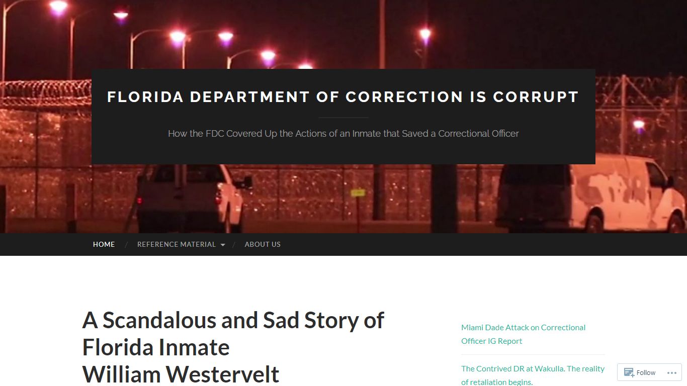 Florida Department of Correction is Corrupt | How the FDC Covered Up ...